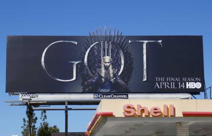 Game of Thrones season 8 Daenerys billboard