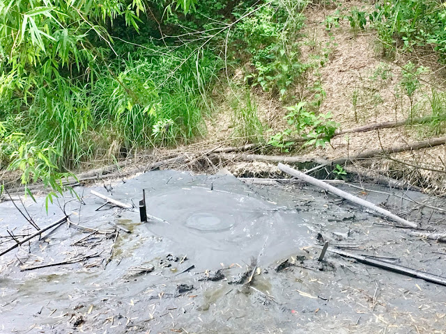 mud volcanoe, tianliao, kaohsiung, taiwan