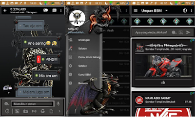 BBM Mod Darkness Dragon Transparan V3.2.0.6 Apk 