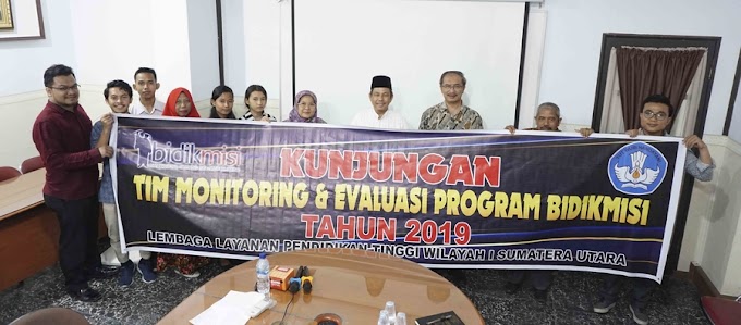 Tim Monitoring dan Evaluasi (Monev) Program Beasiswa Bidikmisi LLDikti Wilayah I Sumatera Utara Kunjungi Universitas Medan Area (UMA)