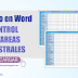 Formato en word control de tareas bimestrales 