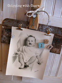 Chipping with Charm: Repurposed Trowel Photo Holders...www.chippingwithcharm.blogspot.com