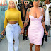 Blac Chyna & Amber Rose  arrive in sexy outfits to LA launch