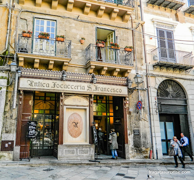 Antica Focacceria San Francesco em Palermo na Sicília