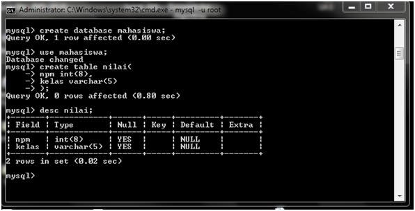 Membuat Database Dengan Perintah DDL dan DML Menggunakan XAMPP