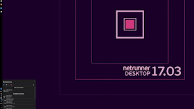 Kubuntu 17.04では接続できなかったWiFiも、Netrunner 17.03では難なく接続できました。