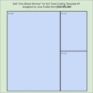 5x7 One Sheet Wonder Template #1 by Jess Crafts