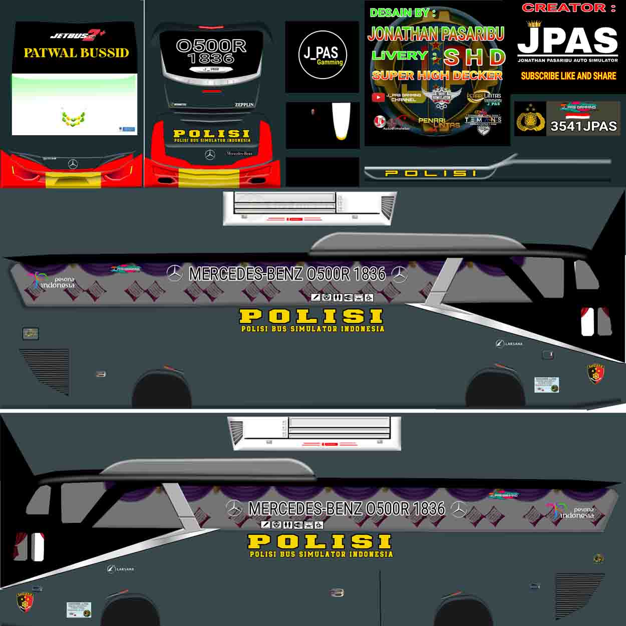 livery bussid tni al