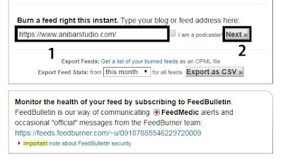 Cara mudah dan lengkap Membuat RSS Feed blog di feedburner - seo Terbaru | anibarstudio.com