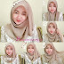 Tutorial Jilbab Segi Empat Modern