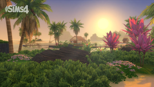 The Sims 4 Island Living Lani St. Taz Zoom background