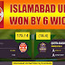 HBL PSL 2016 Final Match Scorecard: Islamabad United VS Quetta Gladiators