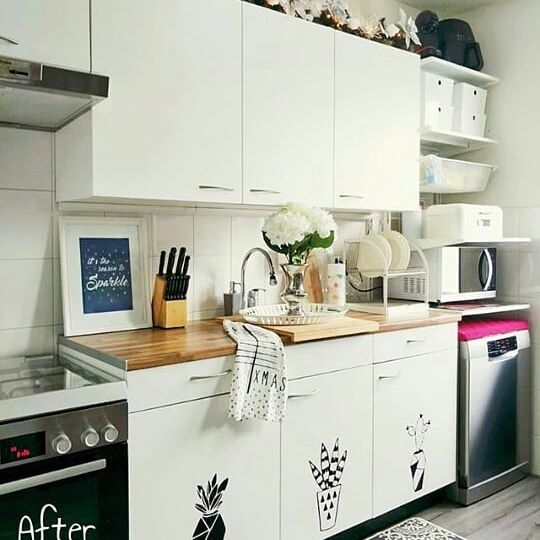 Gambar Desain Dapur Memanjang Minimalis Untuk rumah Sempit 