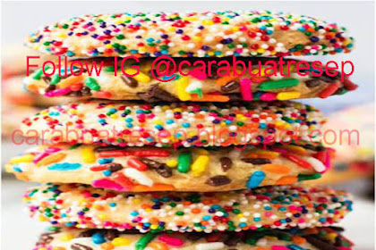 CARA MEMBUAT KUE KERING SPRINKLES COOKIES