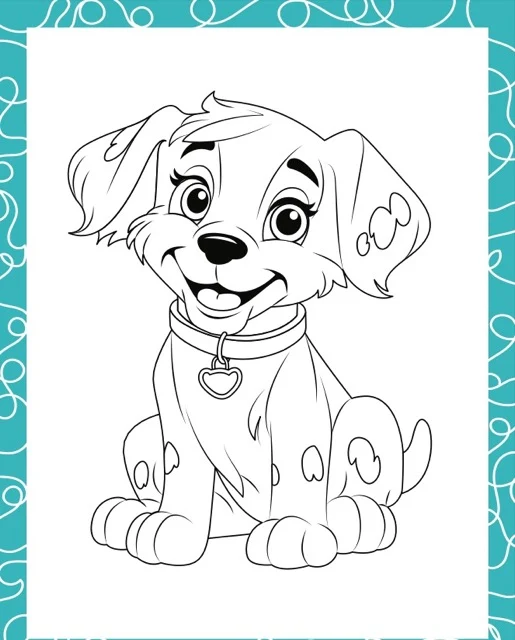 Color Cute Puppies