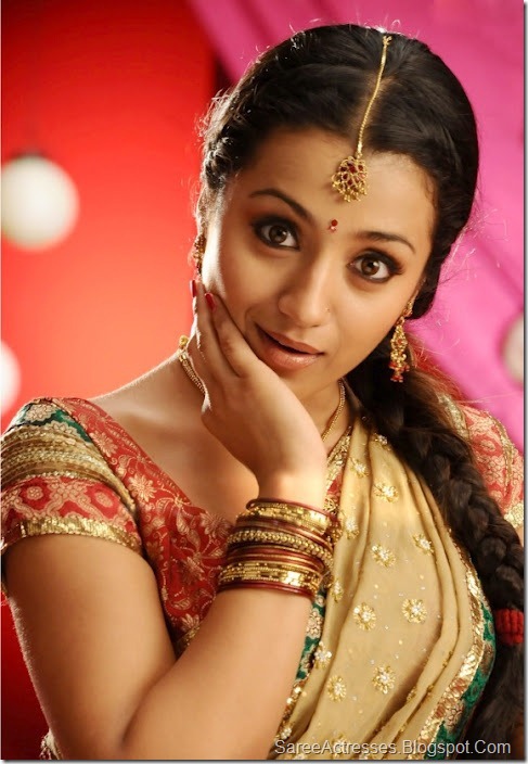 Trisha Krishnan Hot Saree 6