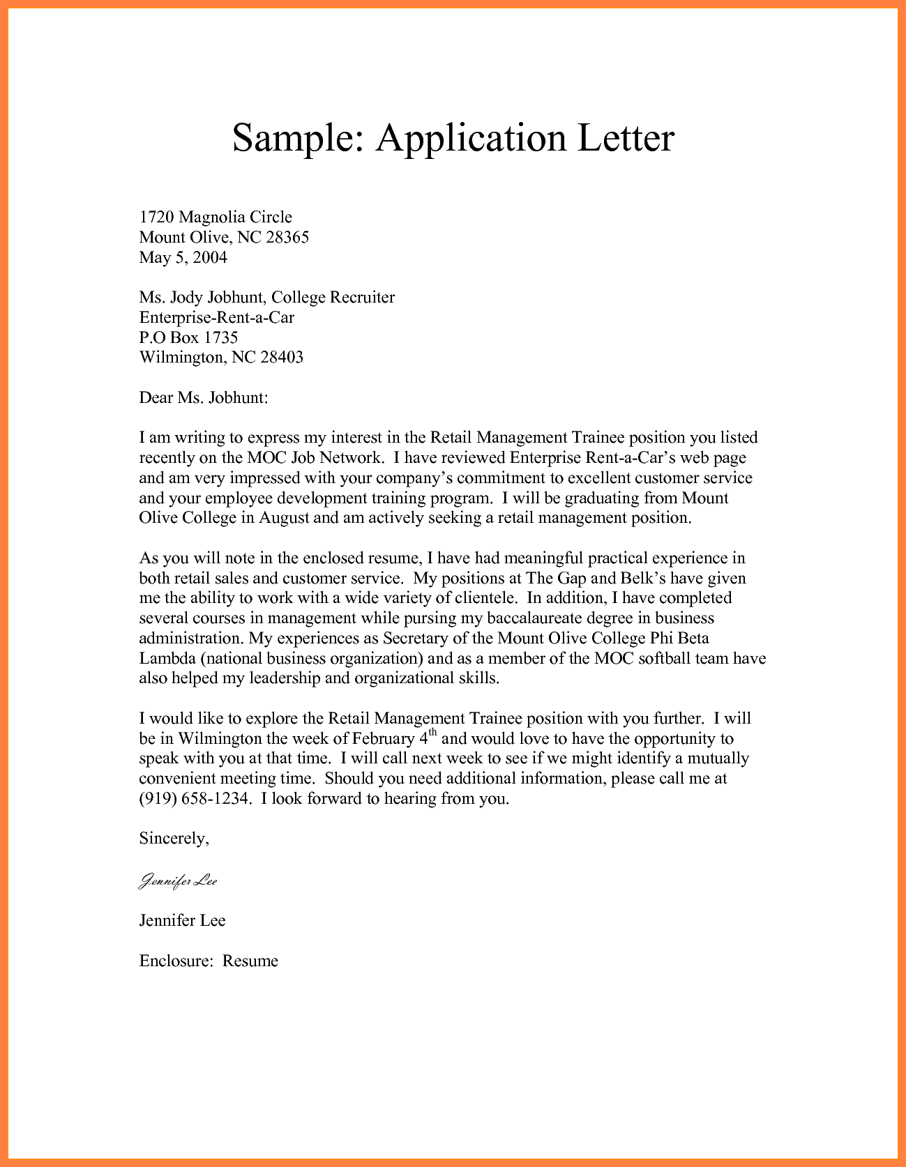 Formal Letter Format Application Birthday Letter