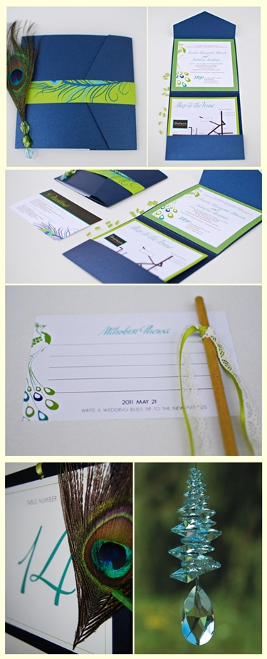 We have recently designed a peacock theme inspired wedding invitation