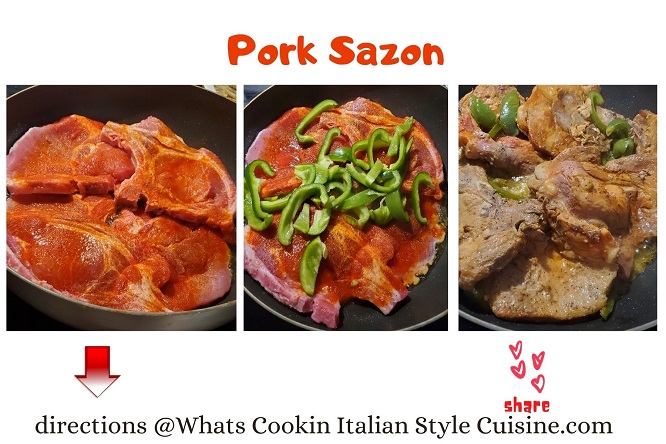 this is a latin pork using sazon