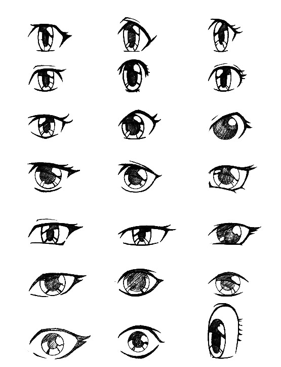 How To Draw Eyes. They show how different an eye