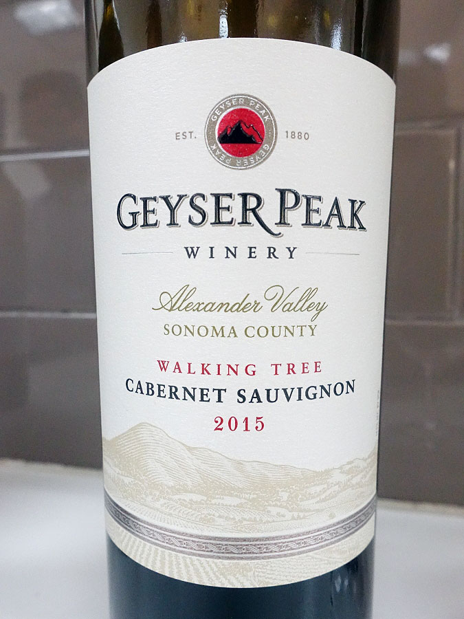 Geyser Peak Winery Walking Tree Cabernet Sauvignon 2015 (90 pts)