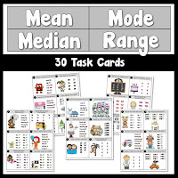 Mean Median Mode Cards