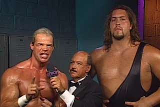 WCW Spring Stampede 1997 - Lex Luger & The Giant interviewed by Mean Gene