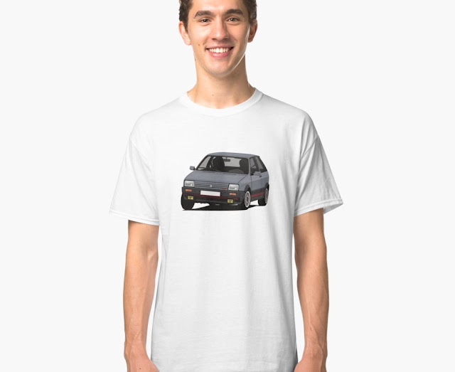 SEAT Ibiza SXi illustration - Gray - T-shirt