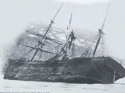 The shipwreck of the bark Canada, Skagway AK 1898