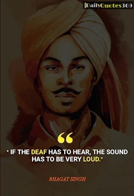 shaheed bhagat singh famous quotes