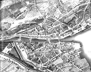 Malerischer Plan der Stadt Zürich. 1847