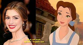 آن هاثاواي وشخصية بيلي من فيلم "الحسناء والوحش"