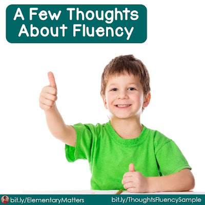 A Few Thoughts About Fluency: After extensive training on helping children read, we've narrowed fluency down to these 4 parts.