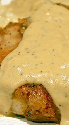 Southern Fried Pork Chops with Country Gravy - for scd I just use the seasonings with coconut flour and coconut milk. So good!