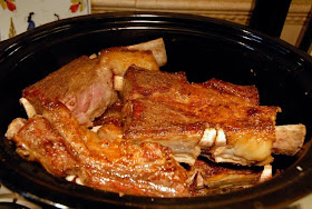 Braised Beef short ribs developing flavor