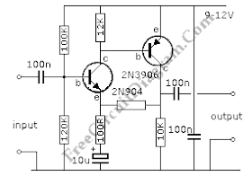 Microphone Pre-Amplifier 9-12Volt  Discrete 