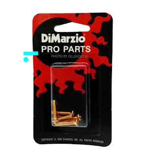 Dimarzio FH1301G, Vintage Style Countersunk Height Adjustment Screws for Strat (GOLD)