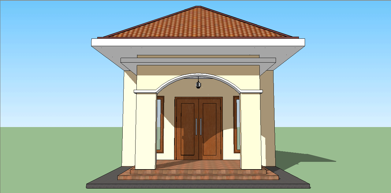 Sketsa Sederhana Teras Rumah