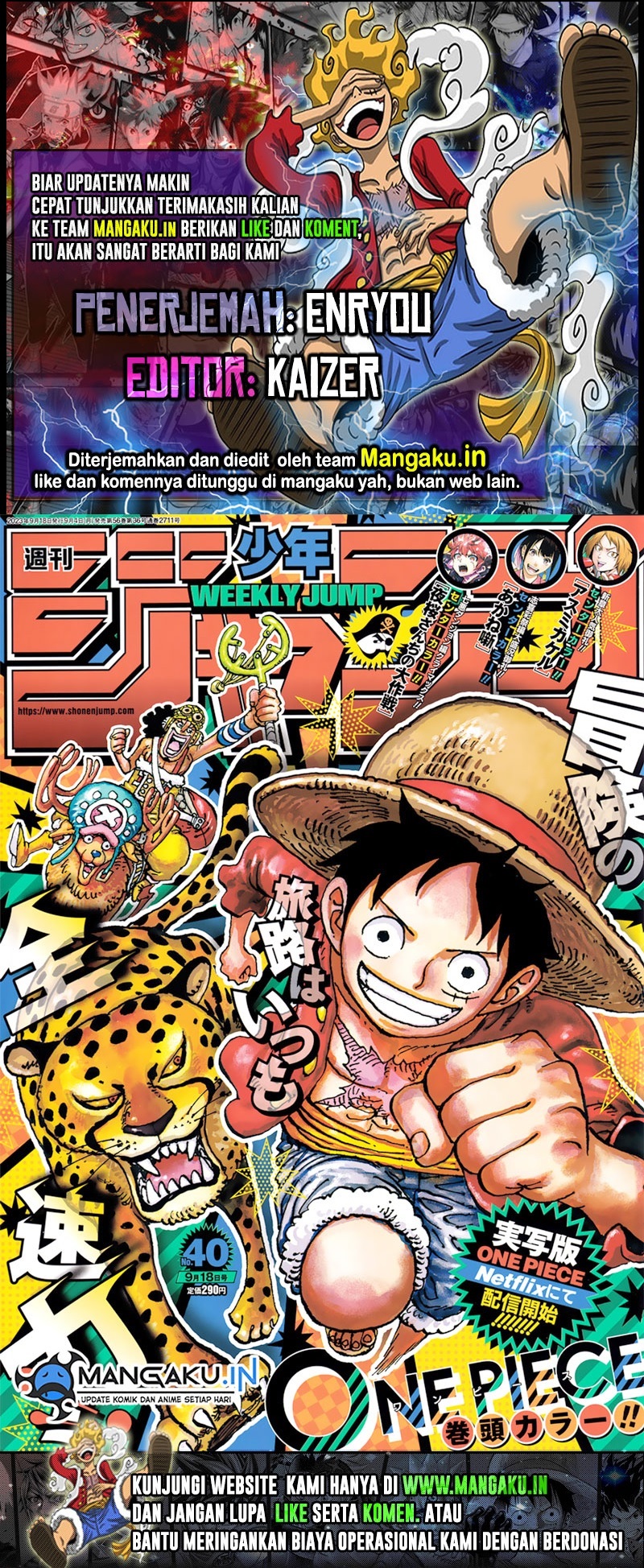 Manga One Piece Chapter 1091 Bahasa Indonesia
