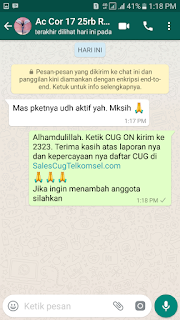 Testimoni Sales CUG Telkomsel 13 Desember 2017