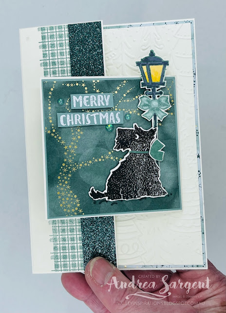 Wish Merry Christmas to your dog loving friends with Stampin' Up!s very cute Christmas Scottie