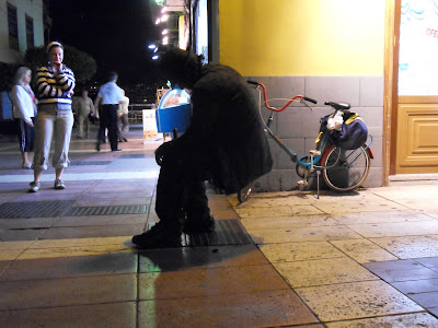 Man sitting on nothing