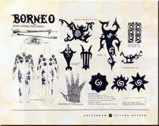 Tatto meaning of Dayak Borneo Indonesia