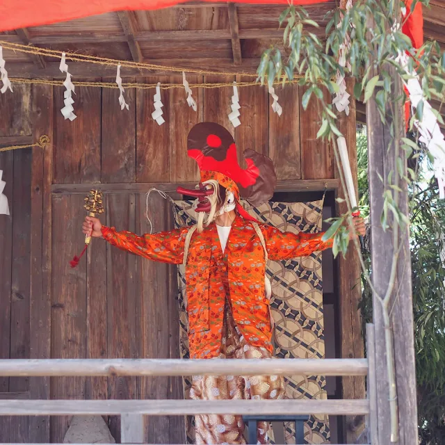 小鹿野　小鹿神社　神楽　天狗