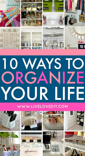 10 ways to organize your life using stuff you already own! Tip #2 is GENIUS!