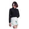 Wrapskirt Họa Tiết Labelle SK12_3_Xanh