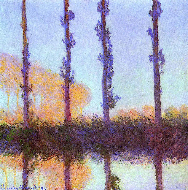 Claude Monet the four trees at Epte