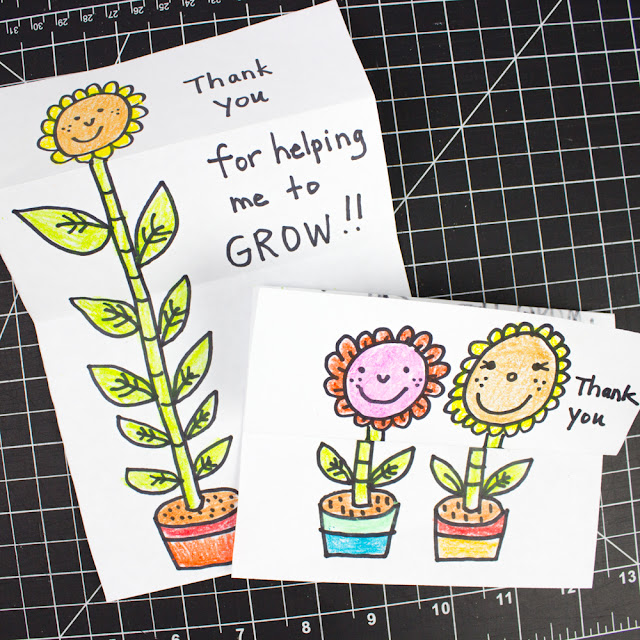 Surprise Growing Card Craft- Perfect for appreciating teachers at the end of the year