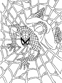 spiderman coloring pages,cartoon spiderman coloring pages