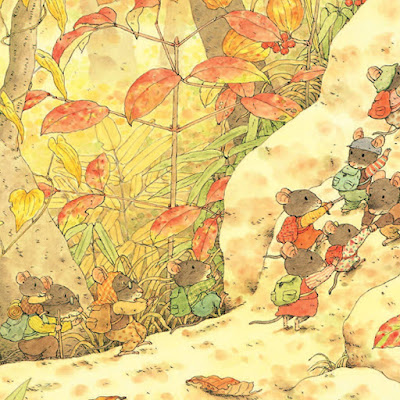 Une nouvelle maison pour la famille Souris, de Kazuo Iwamura   Editions Ecole des Loisirs, livre pour enfant sur l'automne, le déménagement